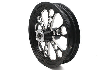 18 x 3.5" Kool Kat Front Wheel Black Cut