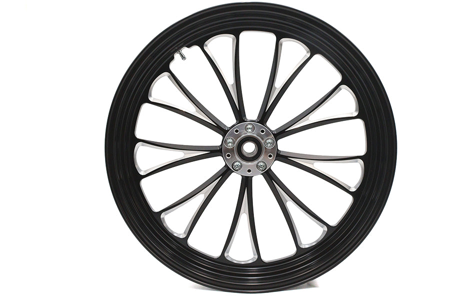21 x 3.5" Manhattan Front Wheel Black Cut