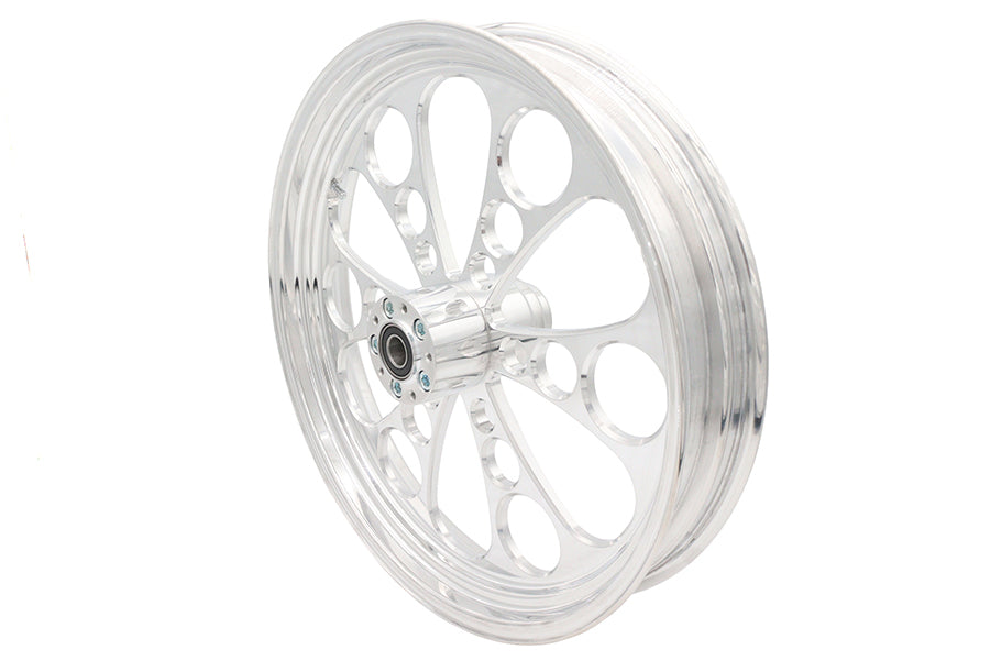 21 x 3.5" Kool Kat Front Wheel Polished Aluminum