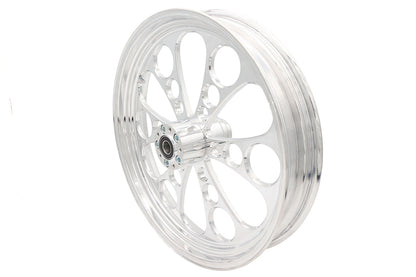 21 x 3.5" Kool Kat Front Wheel Polished Aluminum