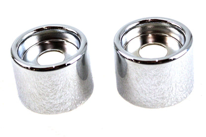 Upper Shock Stud Covers Chrome Tall Style