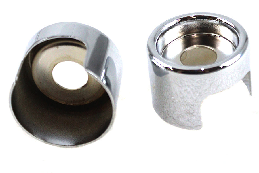 Upper Shock Stud Covers Chrome Tall Style