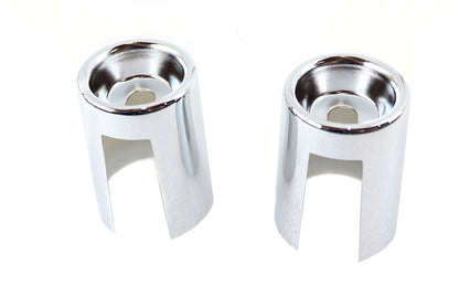 Upper Shock Stud Covers Chrome Tall Style