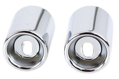 Upper Shock Stud Covers Chrome Tall Style