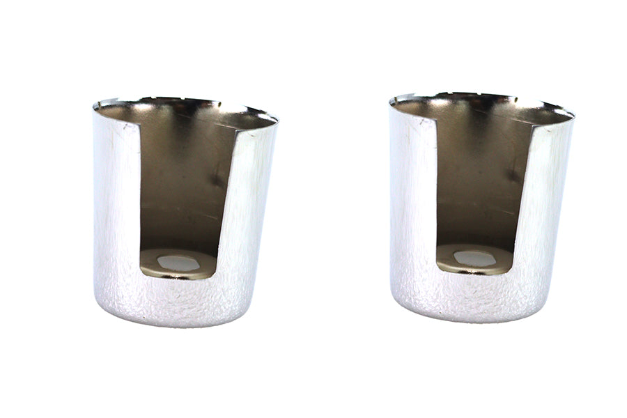 Upper Shock Stud Covers Chrome Short Style