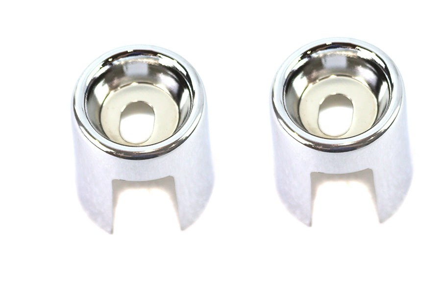 Upper Shock Stud Covers Chrome Short Style