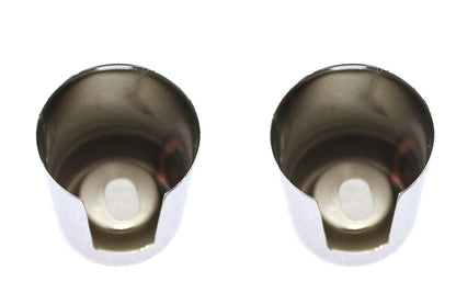 Upper Shock Stud Covers Chrome Short Style