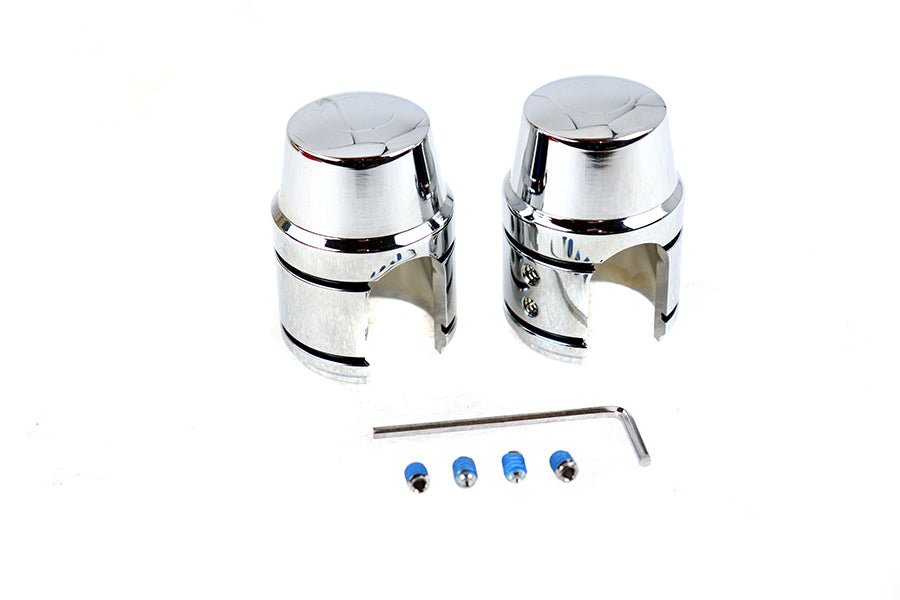 Upper Shock Stud Cover Set Chrome