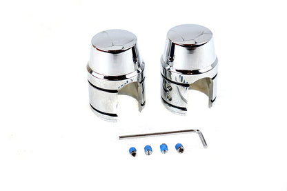 Upper Shock Stud Cover Set Chrome