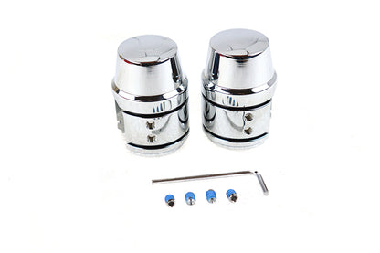 Upper Shock Stud Cover Set Chrome