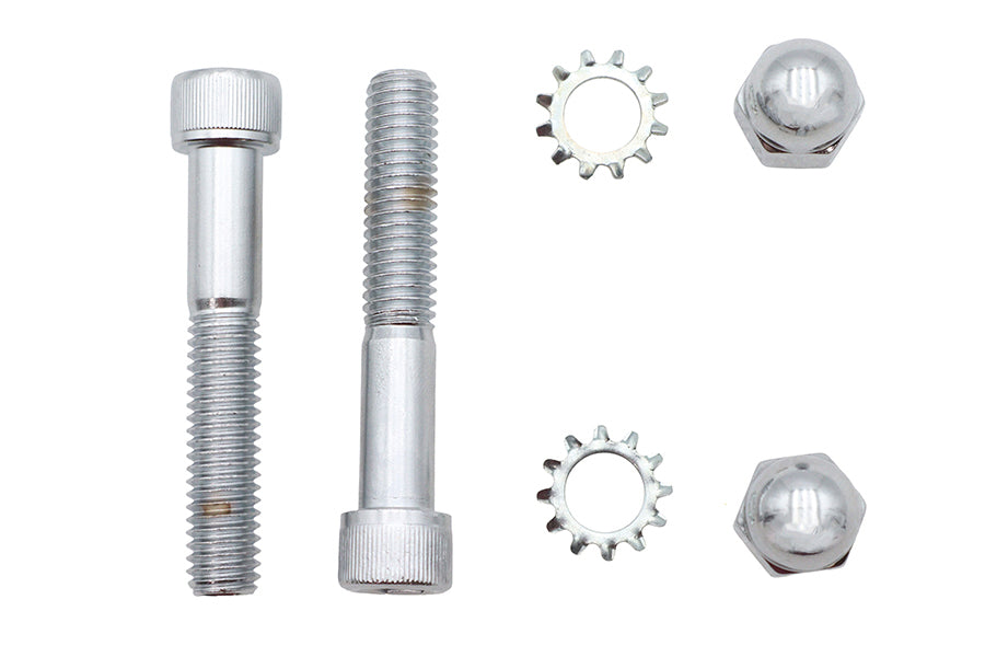 Spring Fork Shock Hardware Mount Kit Chrome