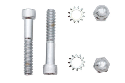 Spring Fork Shock Hardware Mount Kit Chrome