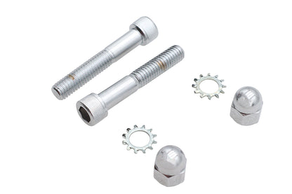 Spring Fork Shock Hardware Mount Kit Chrome