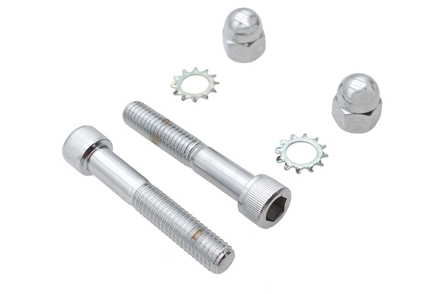 Spring Fork Shock Hardware Mount Kit Chrome
