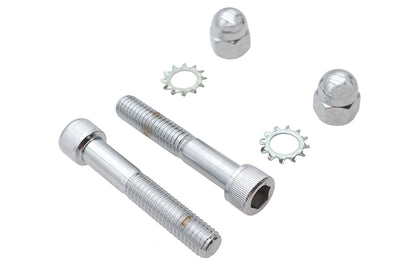 Spring Fork Shock Hardware Mount Kit Chrome