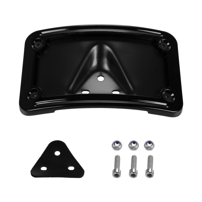 black harley laydown license plate mount