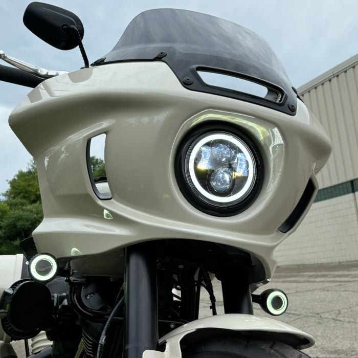 5 3/4" LED Black HALOMAKER® Headlight for Street Bob