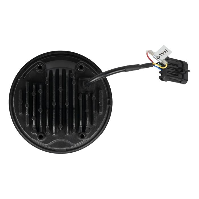 5 3/4" LED Black HALOMAKER® Headlight for '18-'24 Harley from HOGWORKZ back