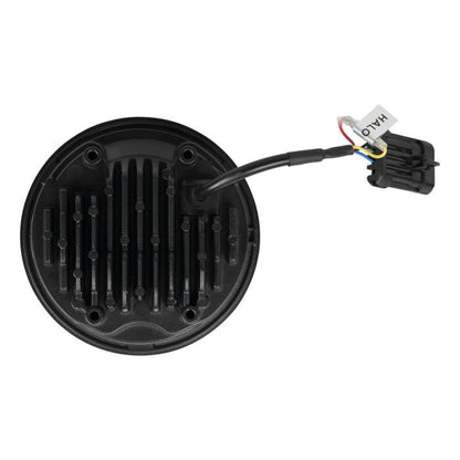 5 3/4" LED Black HALOMAKER® Headlight for '18-'24 Harley from HOGWORKZ back