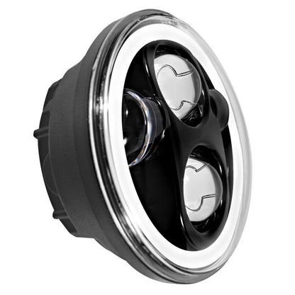5 3/4" LED Black HALOMAKER® Headlight from hogworkz