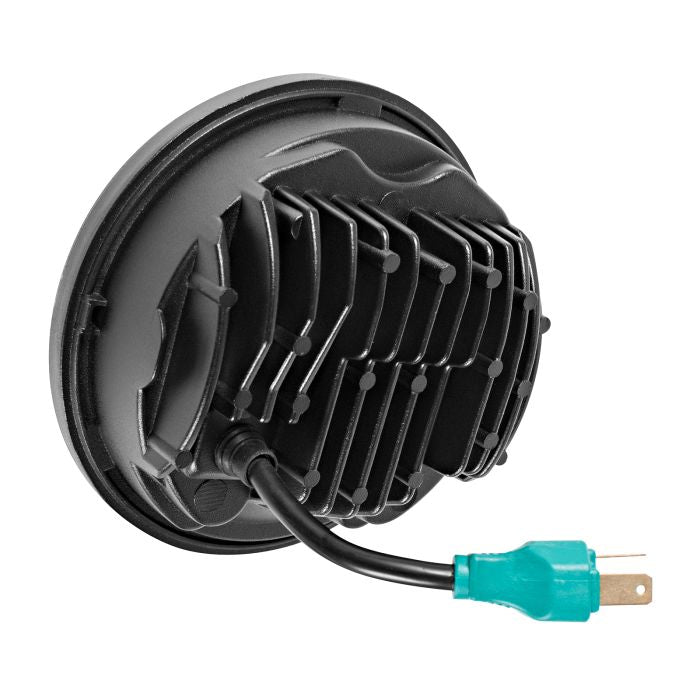 5 3/4" LED Black HALOMAKER® Headlight from hogworkz black