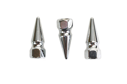 Chrome Pike Nut Fine 3/8-24 Thread