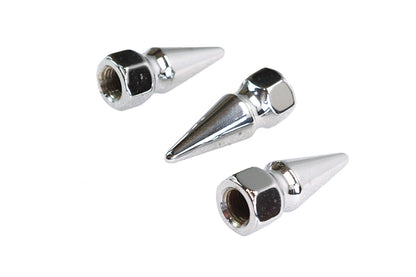 Chrome Pike Nut Fine 3/8-24 Thread