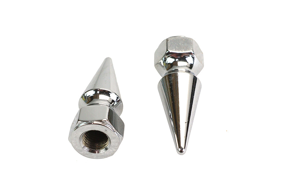 Chrome Pike Nut Fine 7/16-20 Thread