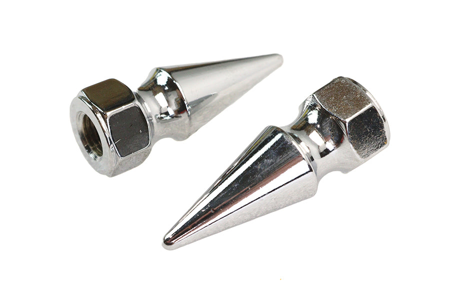Chrome Pike Nut Fine 7/16-20 Thread