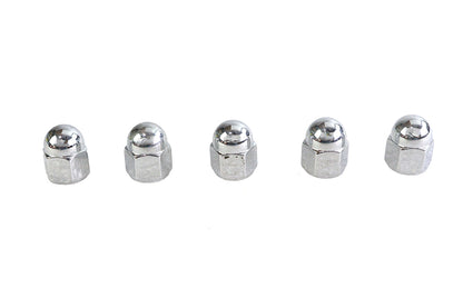 Chrome Acorn Nut Fine 1/4-28 Thread