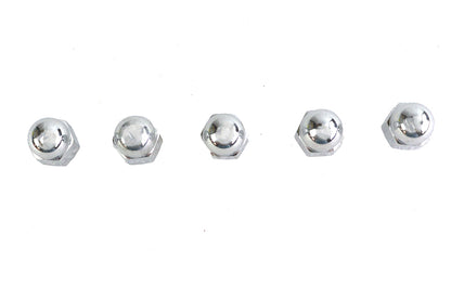 Chrome Acorn Nut Fine 1/4-28 Thread