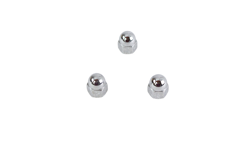 Chrome Acorn Nut Fine 3/8-24 Thread