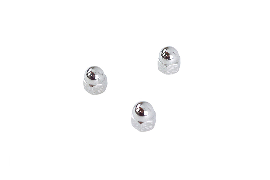 Chrome Acorn Nut Fine 3/8-24 Thread