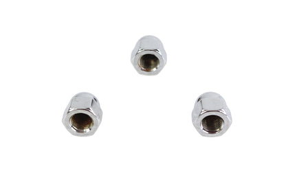 Chrome Acorn Nut Fine 3/8-24 Thread