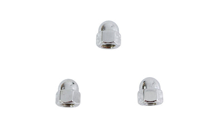 Chrome Acorn Nut Fine 3/8-24 Thread