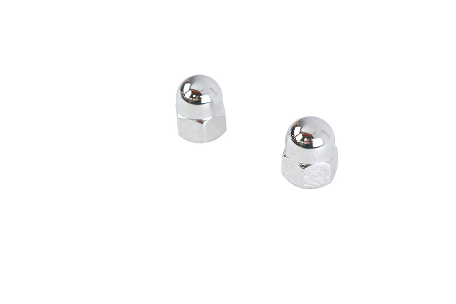 Chrome Acorn Nut Set Fine 7/16-20 Thread
