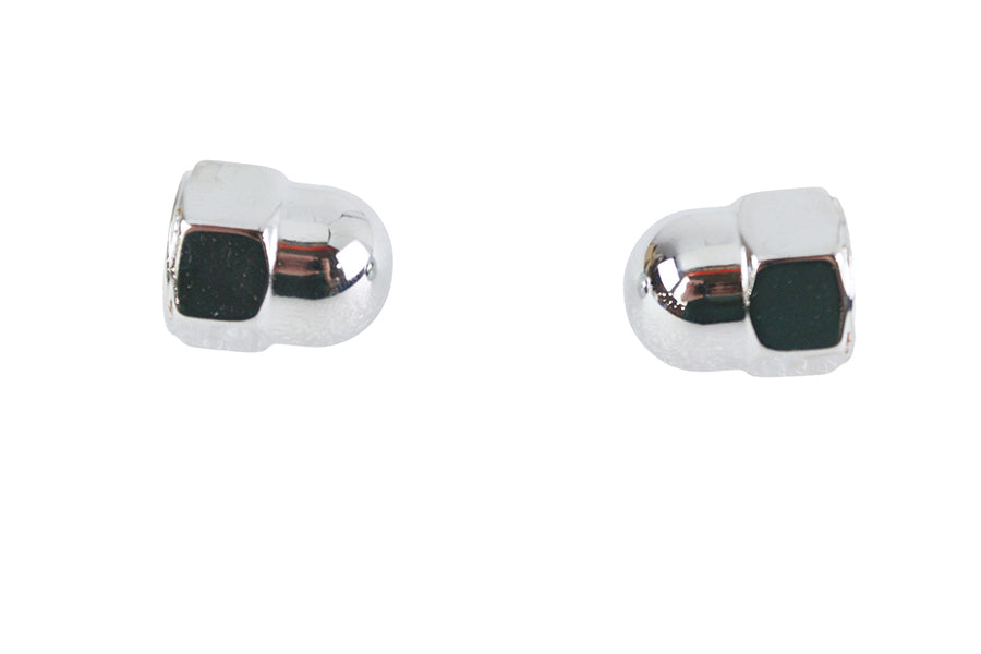 Chrome Acorn Nut Set Fine 7/16-20 Thread