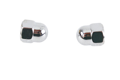 Chrome Acorn Nut Set Fine 7/16-20 Thread