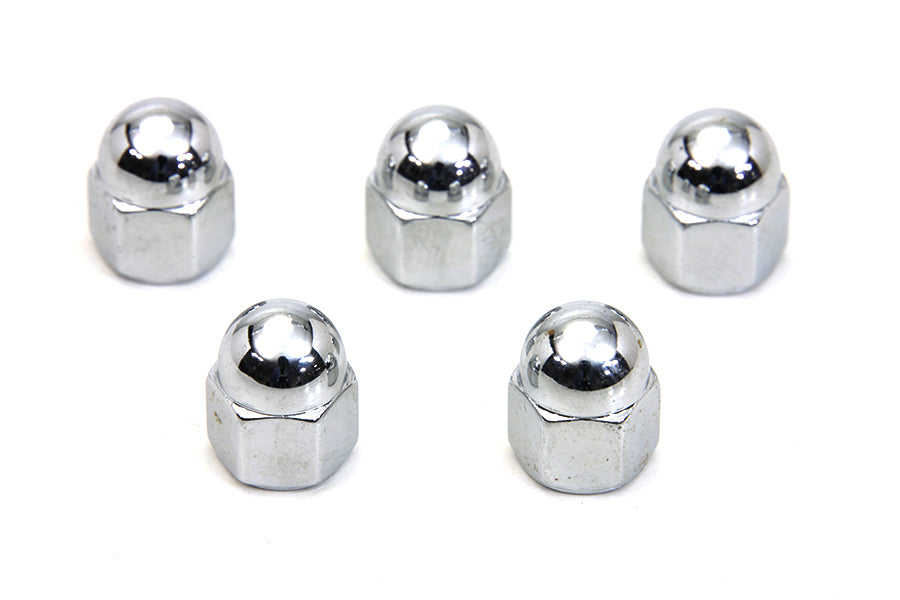 Chrome Acorn Nut 1/4-20 Coarse Thread