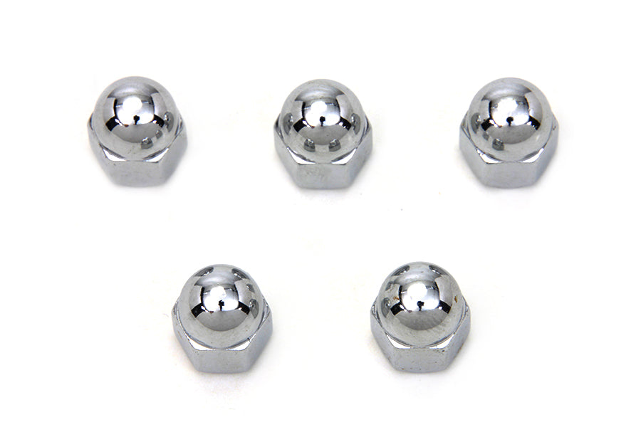 Chrome Acorn Nut 1/4-20 Coarse Thread