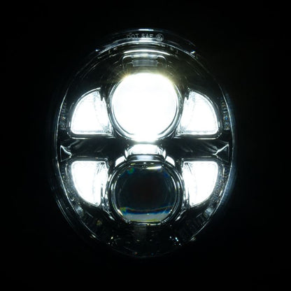 Harley® Breakout LED Chrome Headlight from HOGWORKZ lighting