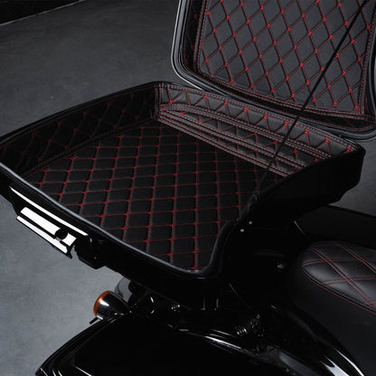 HOGWORKZ® Razor Tour Pack liners come complete with pockets, padding & red stitching.