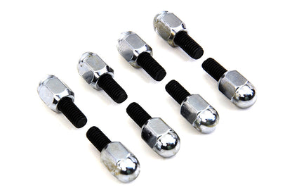 Chrome Acorn Tappet Base Bolt 1/4 X 24 Thread