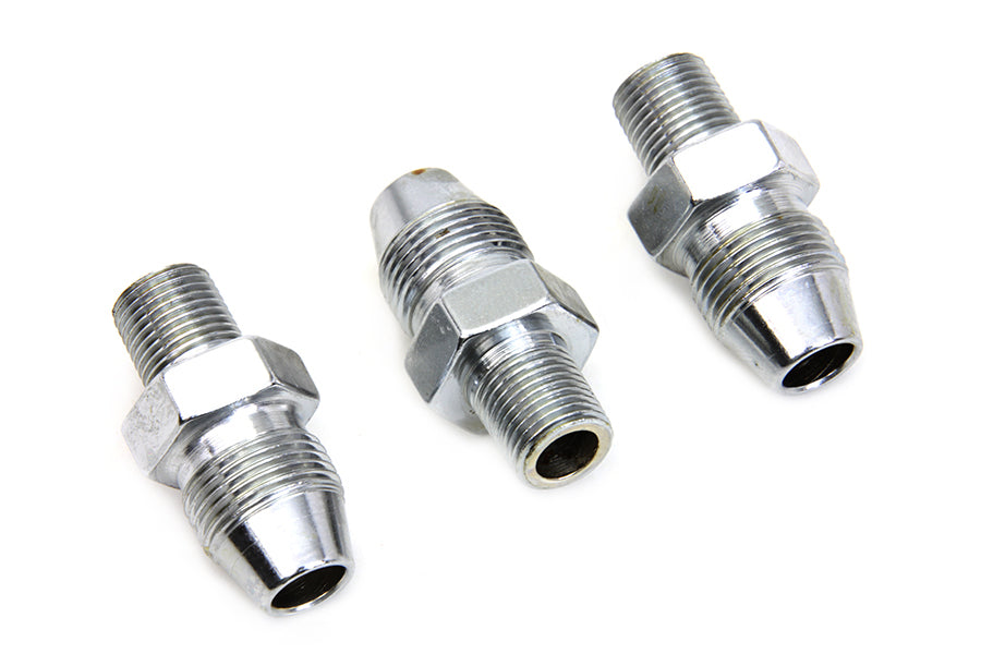 Chrome Oil Line Fitting