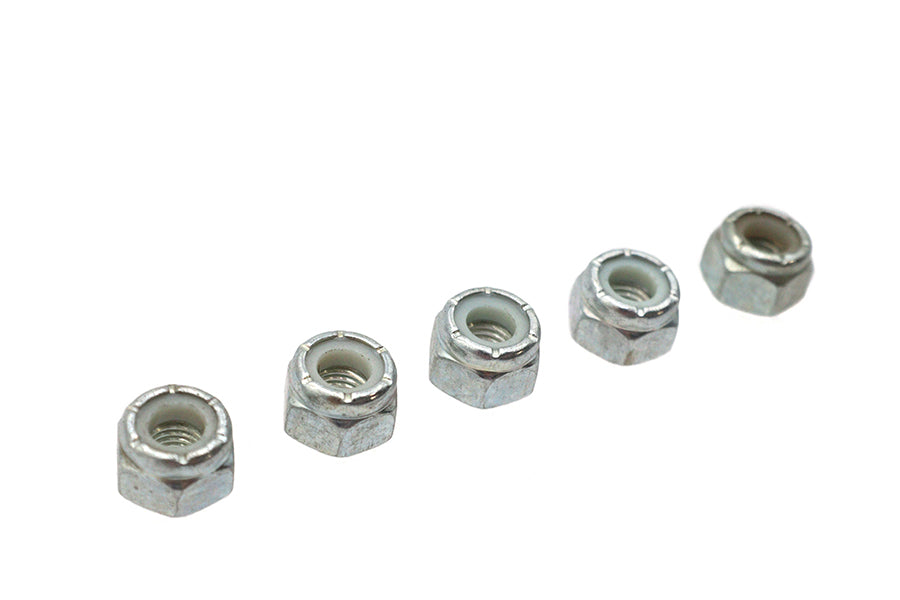 Zinc Plated Hex Nuts 1/4-28 Nyloc