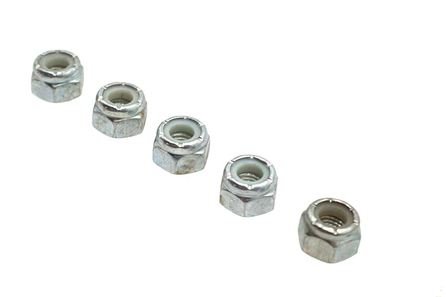 Zinc Plated Hex Nuts 1/4-28 Nyloc