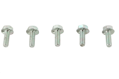 Zinc Hex Flange Screws 1/4-20 x 3/4