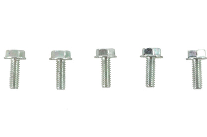 Zinc Hex Flange Screws 1/4-20 x 3/4