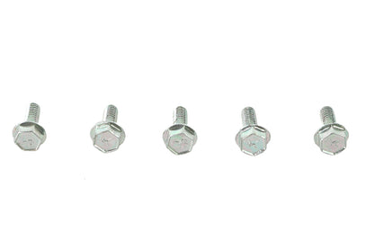 Zinc Hex Flange Screws 1/4-20 x 3/4