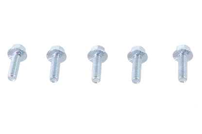 Zinc Hex Flange Screws 1/4-20 x 7/8